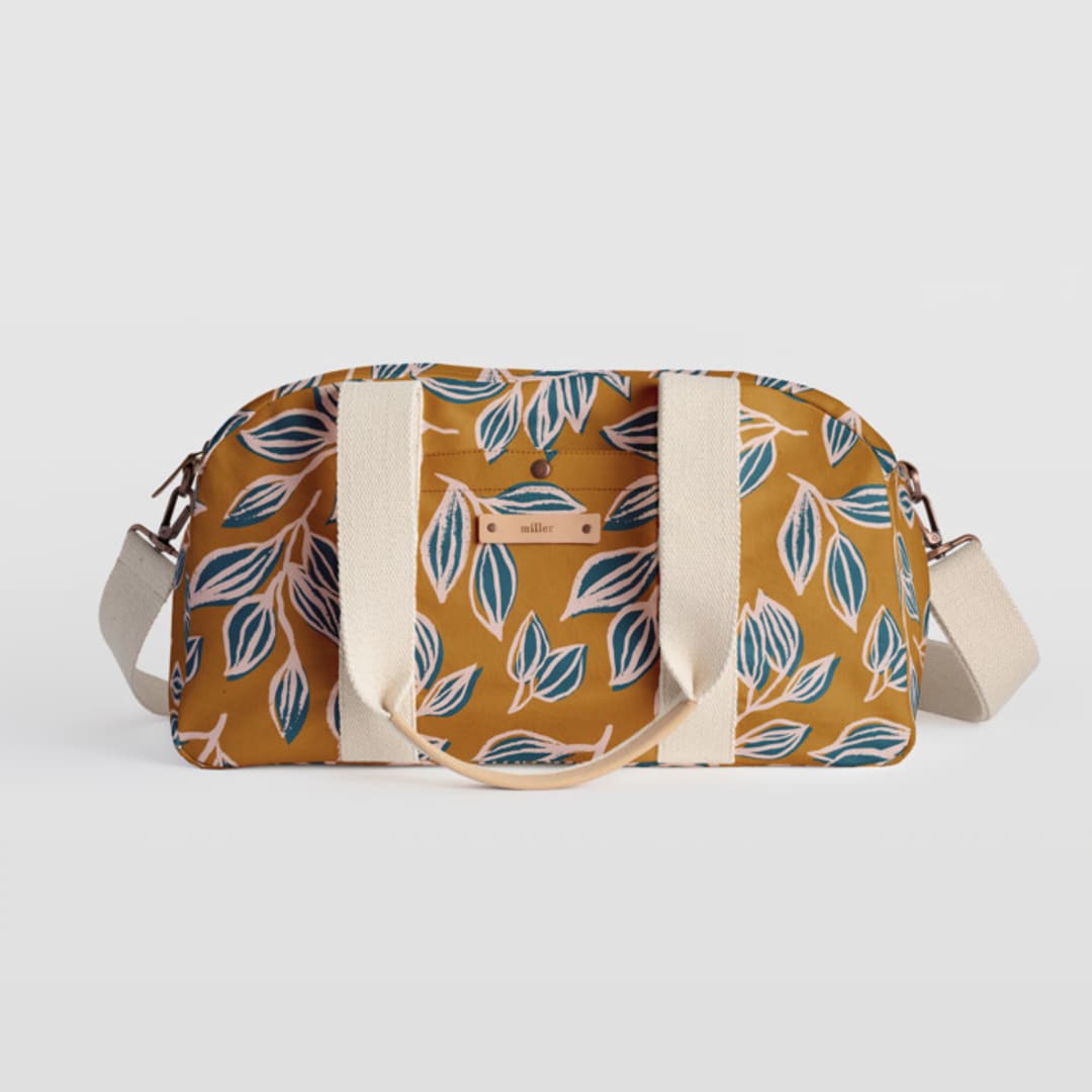 "Wandering" - Weekender in Mustard by Alicia Schultz - Weekender