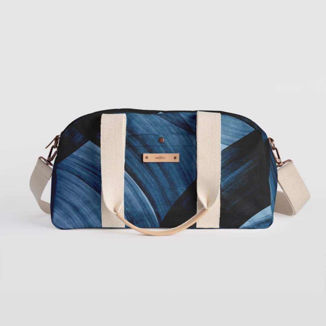 "tides" - Weekender in Denim by Iveta Angelova - Weekender