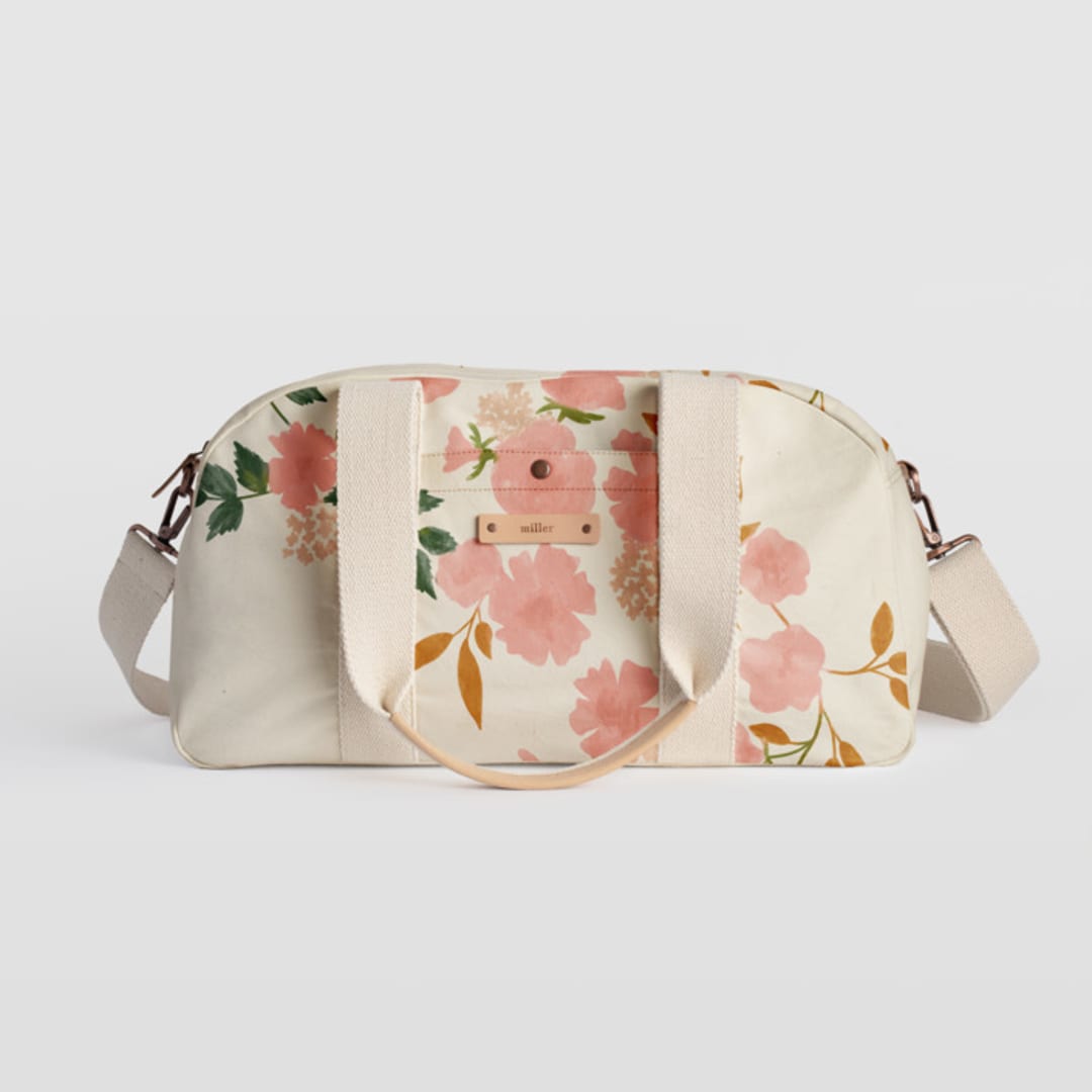 "Botanical Cascade" - Weekender in Peony by Erin German - Weekender