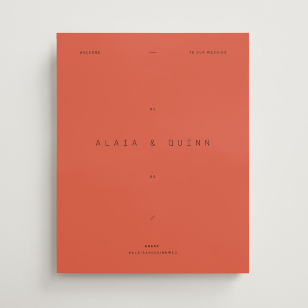 "Alaia" - Welcome Signs in Verona Sunset by Blustery August - Front