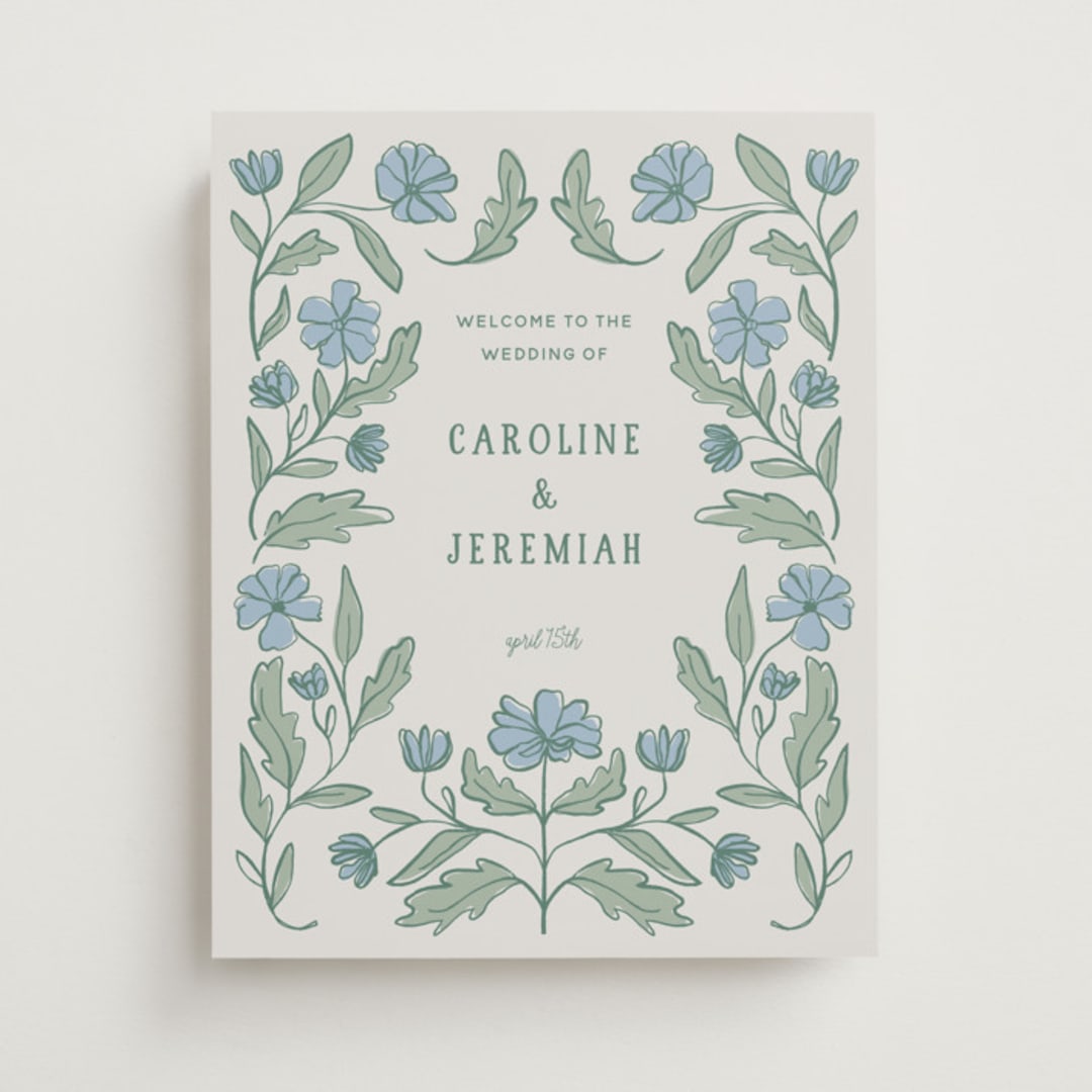 "Botanical" - Welcome Signs in Garden by Kelly Watkins - Front