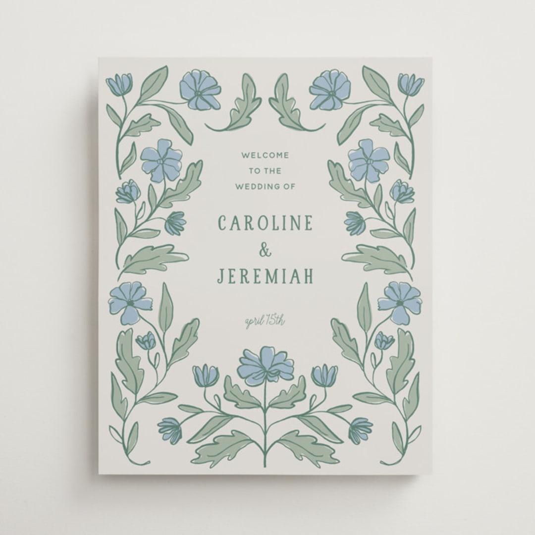 "Botanical" - Welcome Signs in Garden by Kelly Watkins - Front