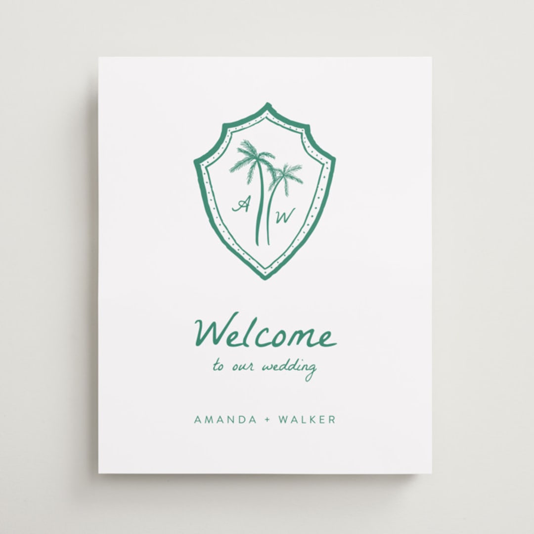 "Palm Tree Crest" - Welcome Signs in Palm by Erika Firm - Front