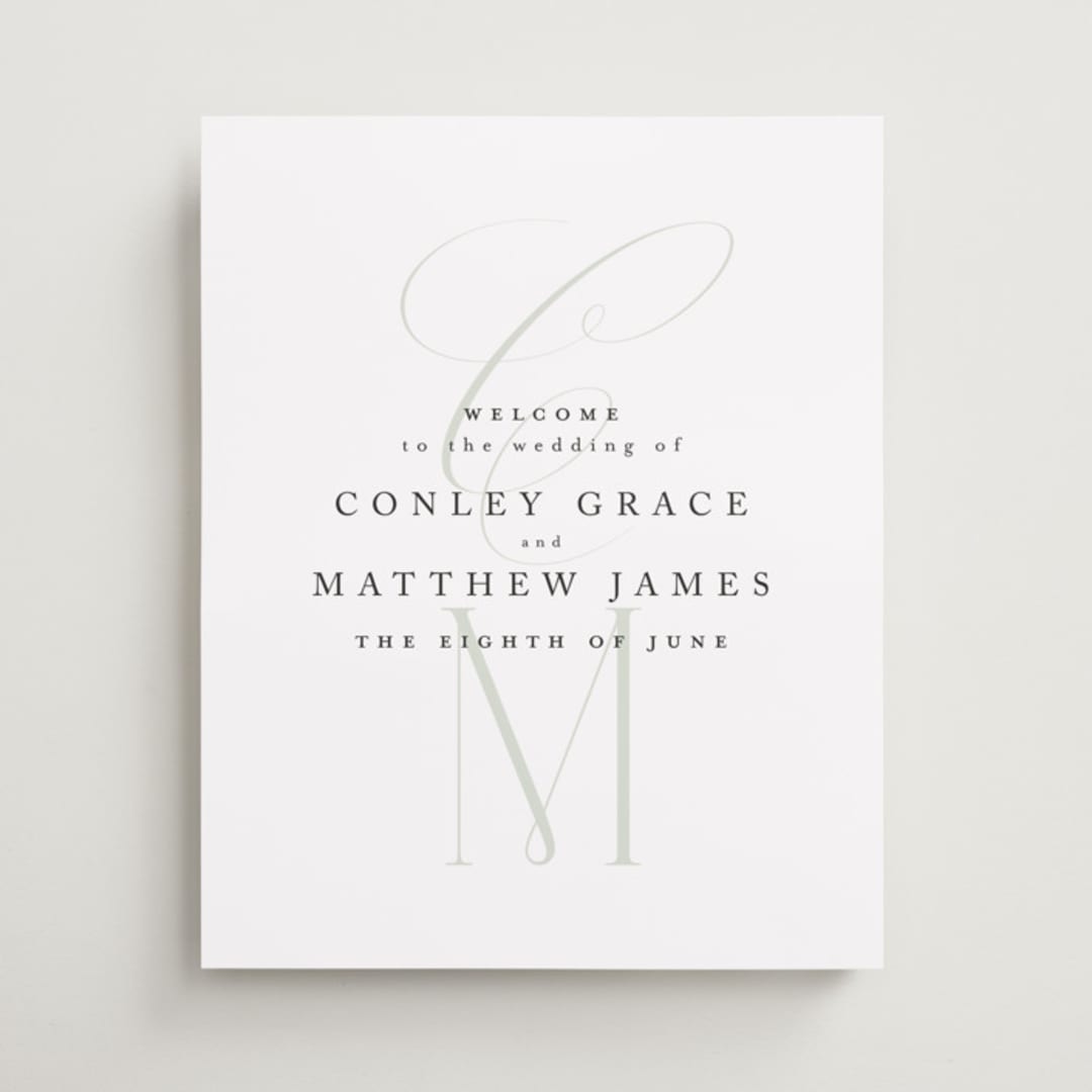 "Conley" - Welcome Signs in Leaf by Kristie Kern - Front