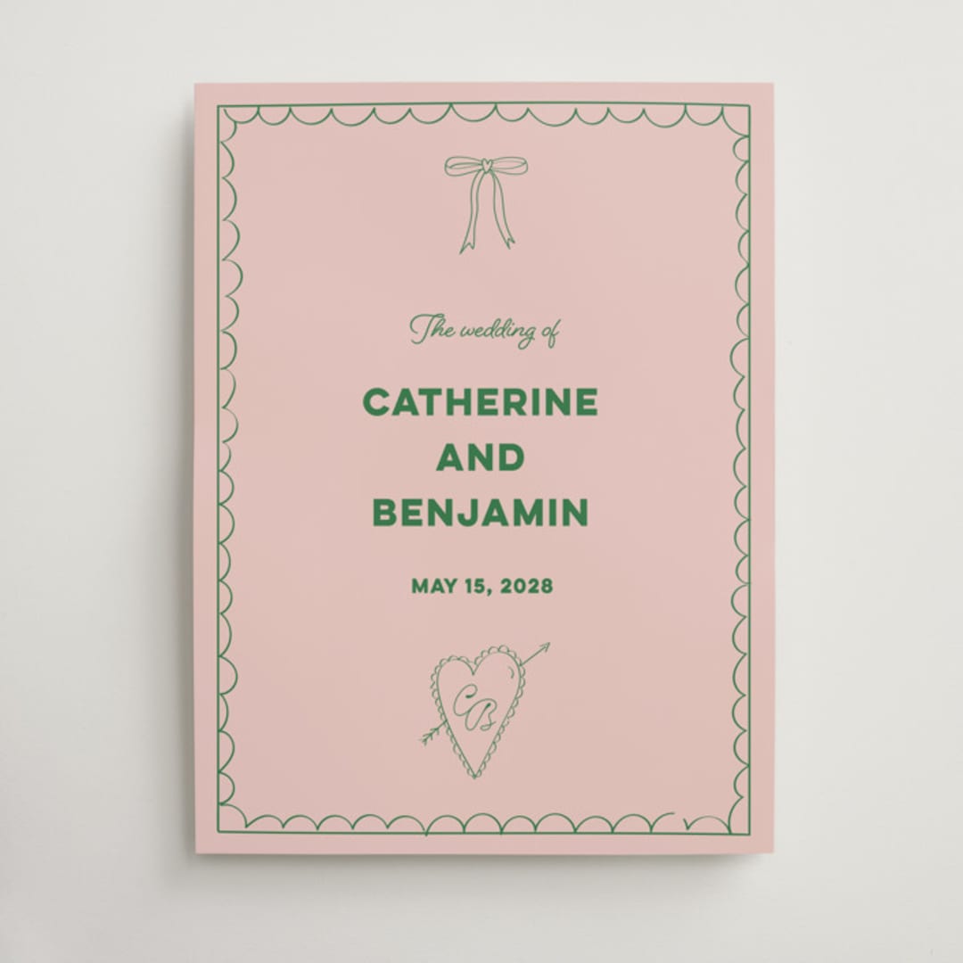 "Crazy Little Thing Called Love" - Welcome Signs in Avocado by Helena Vitto - Front
