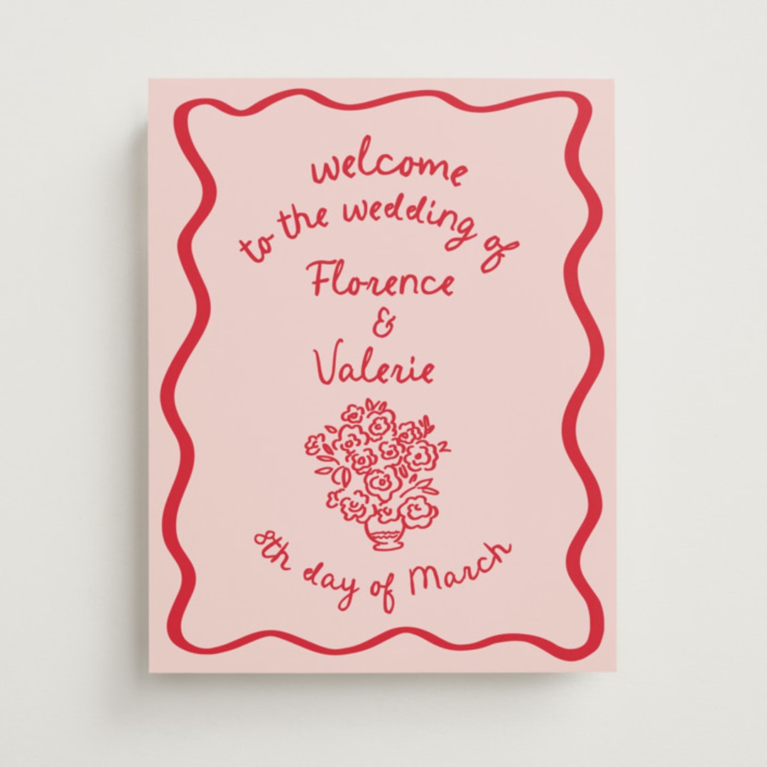 "Playful" - Welcome Signs in Honeymoon by Grae - Front