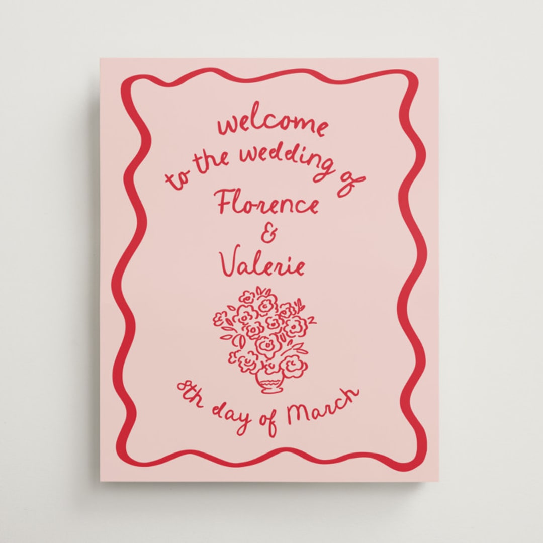 "Playful" - Welcome Signs in Honeymoon by Grae - Front