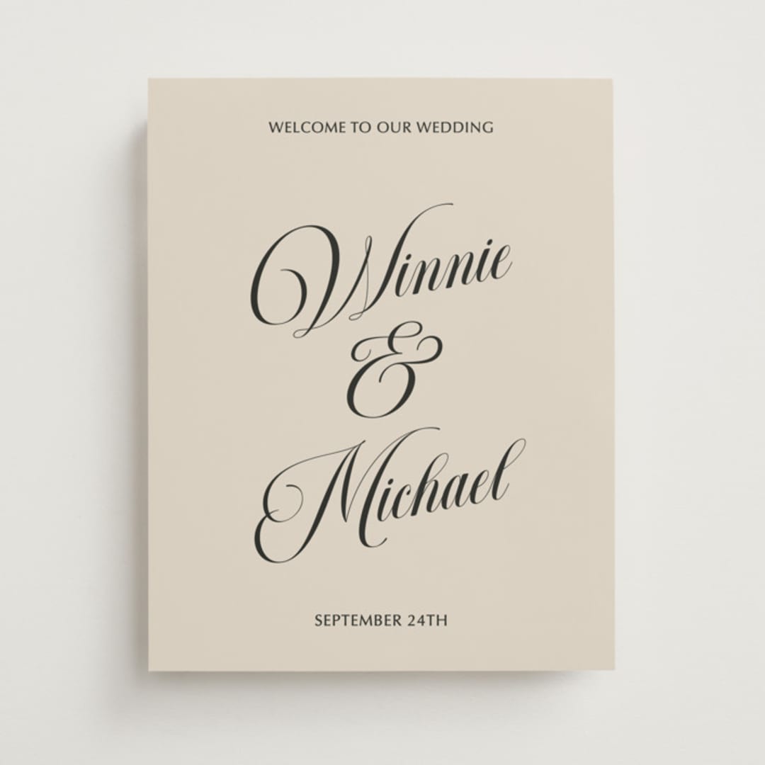 "Rise" - Welcome Signs in Affogato by Inkblot Design - Front