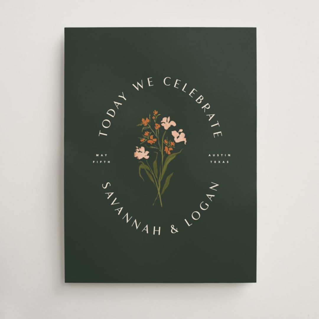 "Encircled in Love" - Welcome Signs in Forest by Kindred Fields - Front