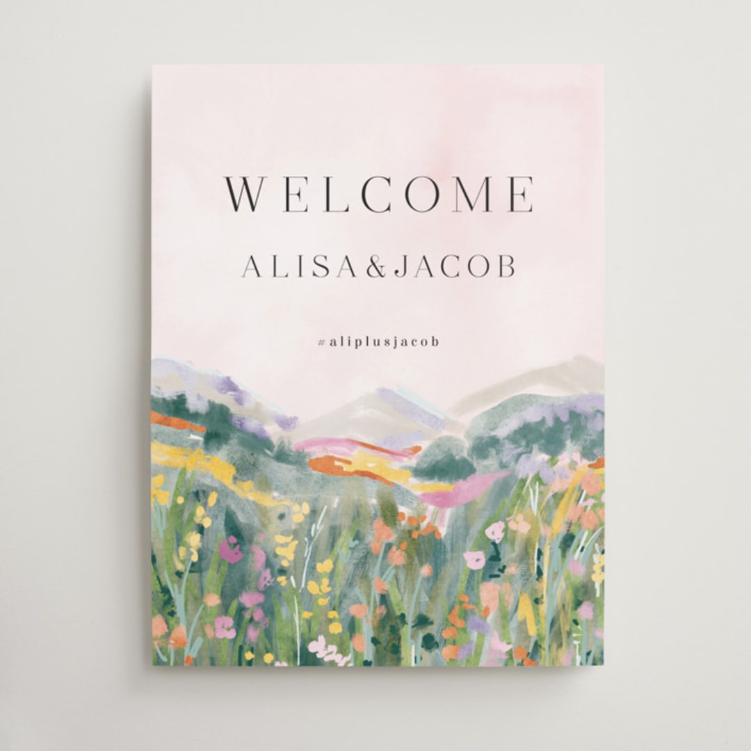 "Blooming Meadows" - Welcome Signs in Meadow by Petra Kern - Front