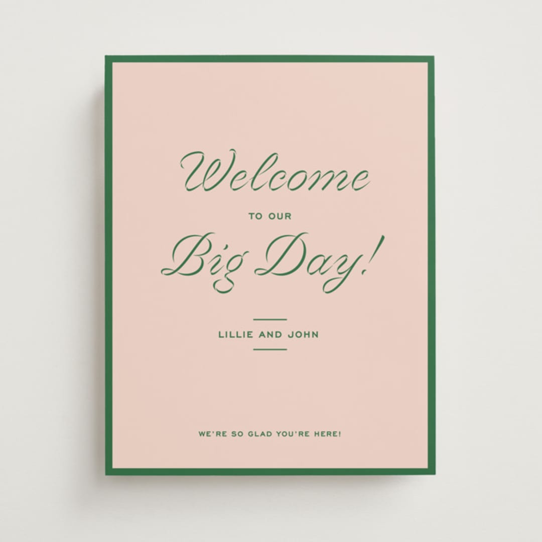 "cotillion" - Welcome Signs in Peach by Megan Davis - Front