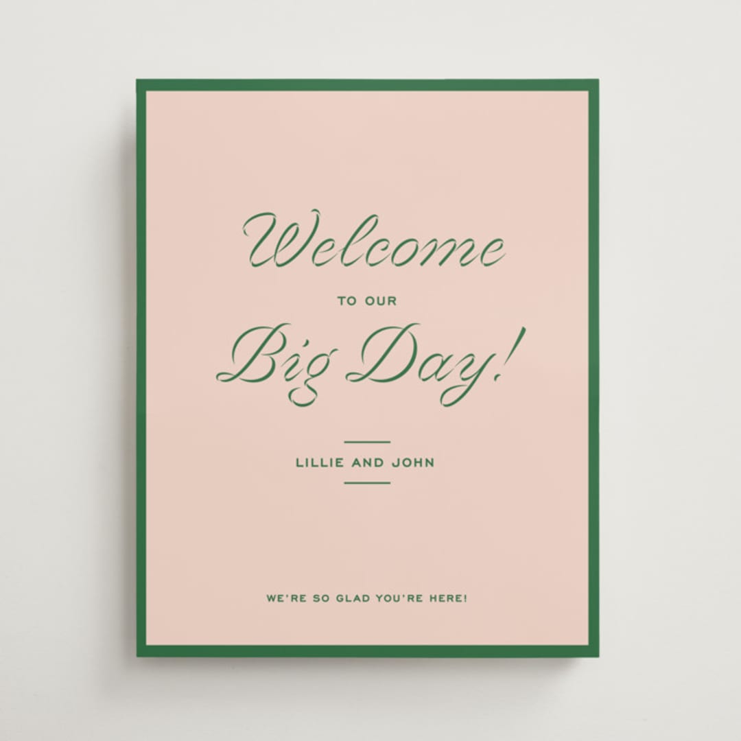 "cotillion" - Welcome Signs in Peach by Megan Davis - Front