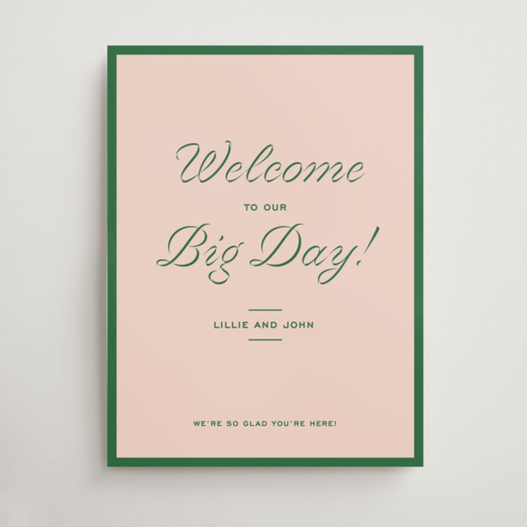 "cotillion" - Welcome Signs in Peach by Megan Davis - Front