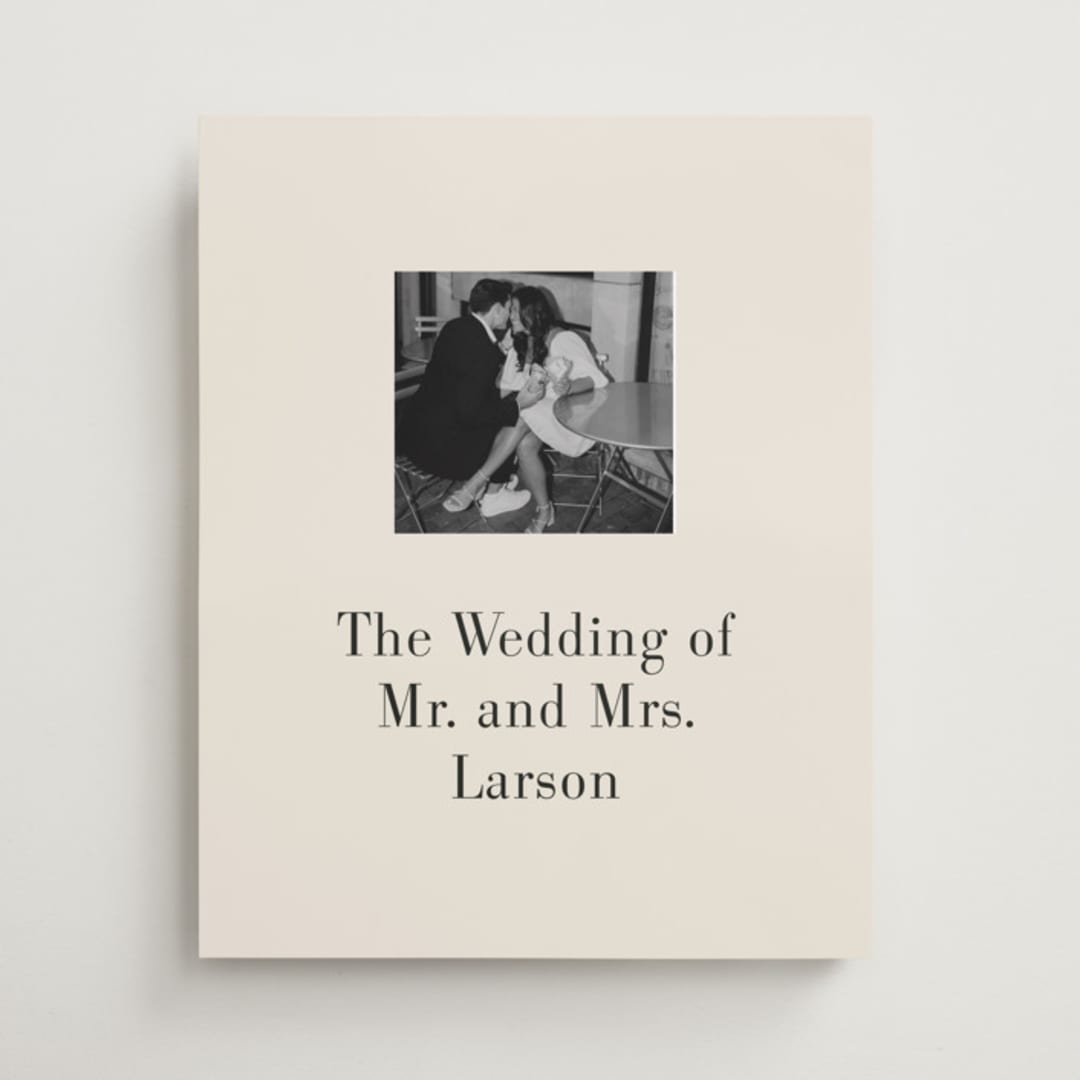 "Photo Booth" - Welcome Signs in Champagne by Baumbirdy - Front