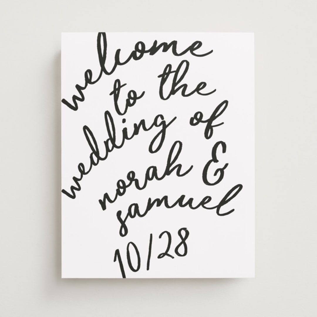 "Marlowe" - Welcome Signs in Tuxedo by Kelly Watkins - Front