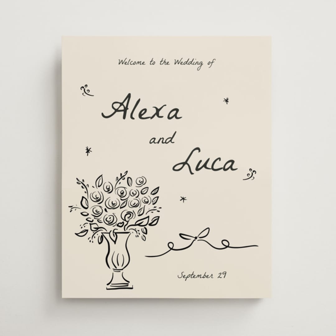 "Roses" - Welcome Signs in Vanilla by Ani Somi - Front