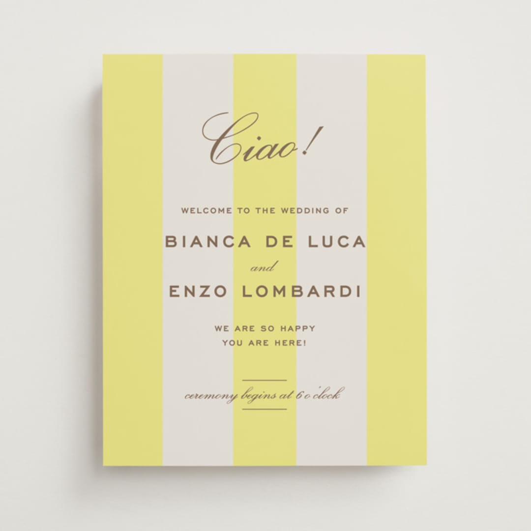 "Campania" - Welcome Signs in Limone by Megan Davis - Front