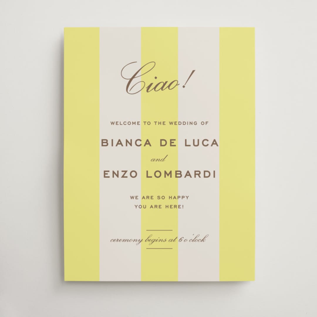 "Campania" - Welcome Signs in Limone by Megan Davis - Front