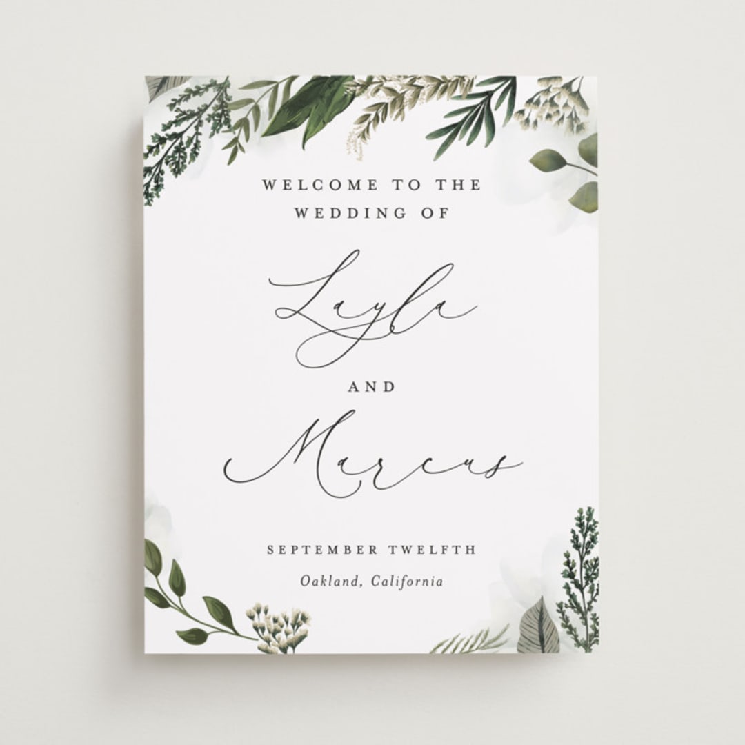 "Classic Love" - Welcome Signs in Vanilla by Susan Moyal - Front