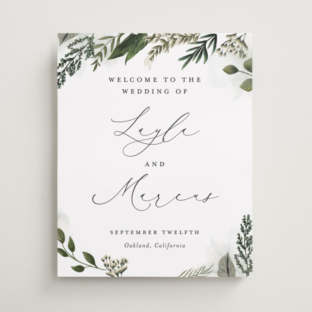 "Classic Love" - Welcome Signs in Vanilla by Susan Moyal - Front