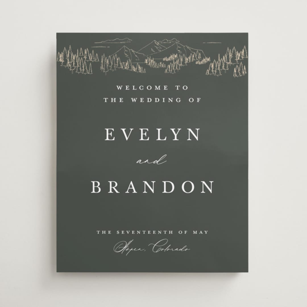 "Peaks" - Welcome Signs in Hunter by Sarah Brown - Front