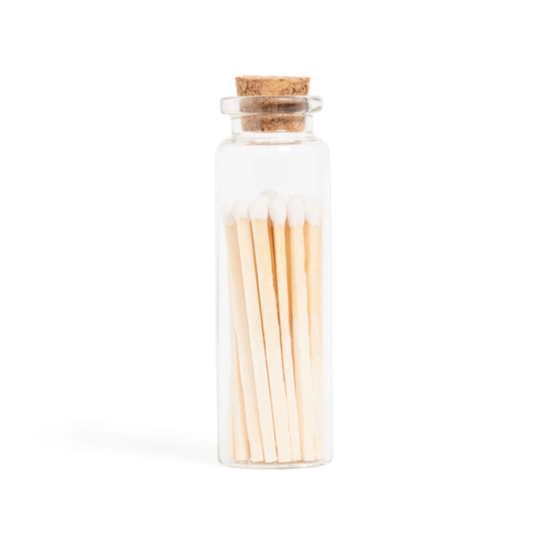 "White Matchsticks in Small Corked Vial" - Matchbooks and Matches in multicolorassorted-colors by Summer Hedglin