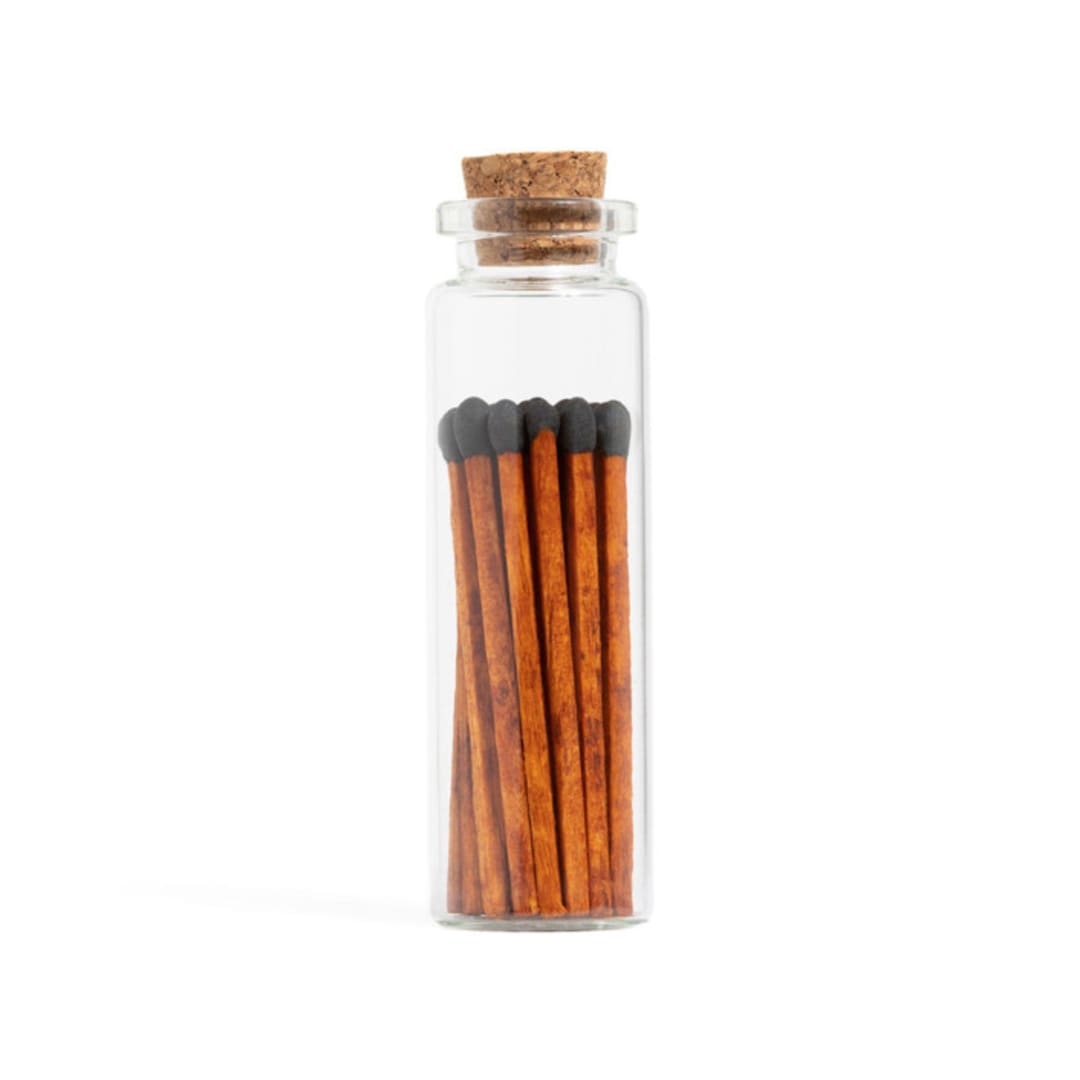"Cinnamon Black Matchsticks in Small Corked Vial" - Matchbooks and Matches in multicolorassorted-colors by Summer Hedglin