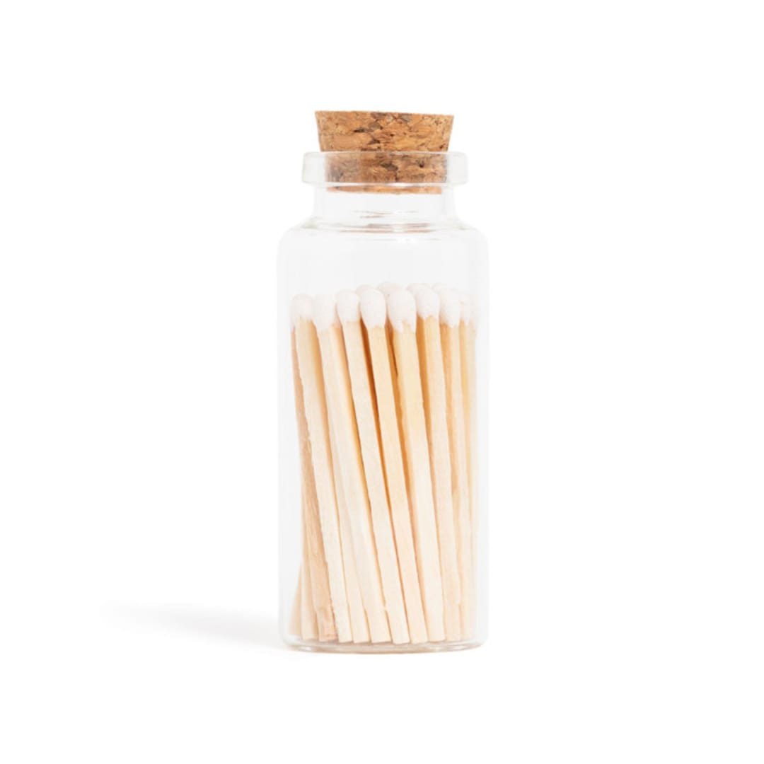 "White Matchsticks in Medium Corked Vial" - Matchbooks and Matches in multicolorassorted-colors by Summer Hedglin