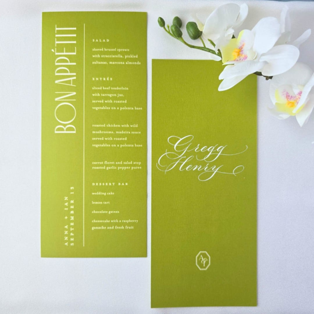 "Custom Calligraphy for Menu Card- Calligraphy Services only" - Menus in multicolor by Inkspiringletters