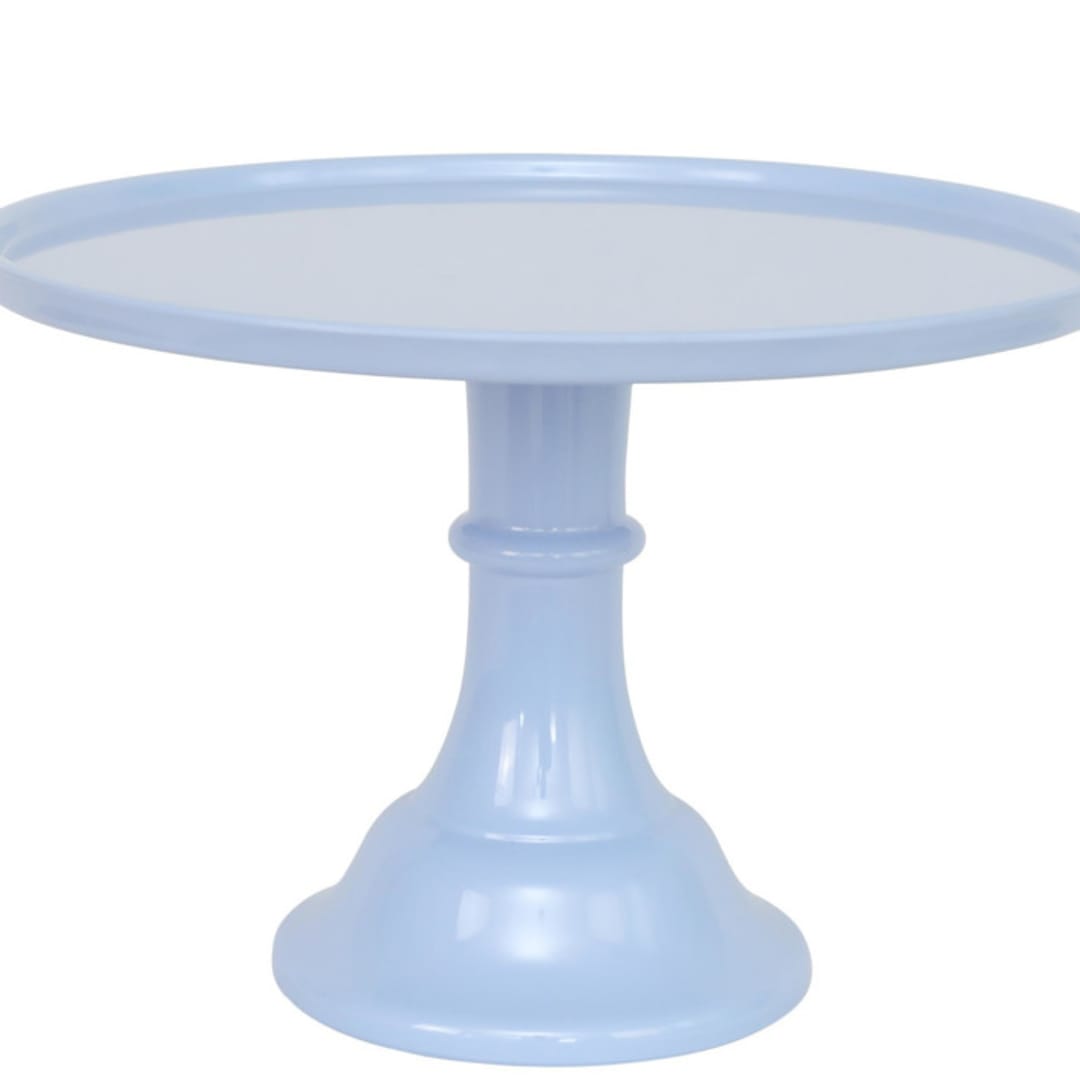 "Wedgewood Blue Melamine Cake Stand- Large" - Cake Stands in beige by Joyeux Company