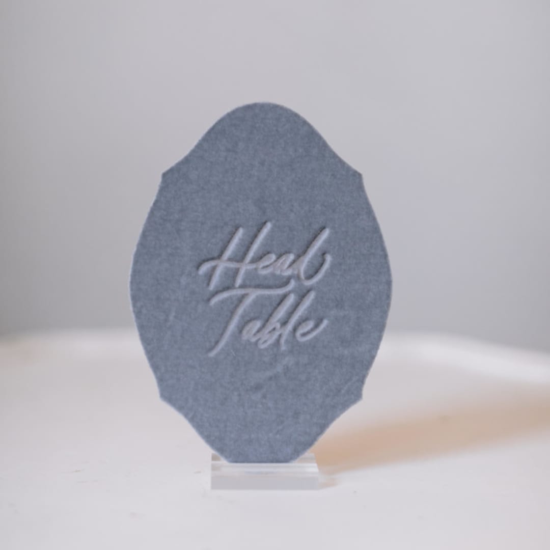 "Head Table Sign - Dove" - Table Numbers in gray by Velvet Raptor