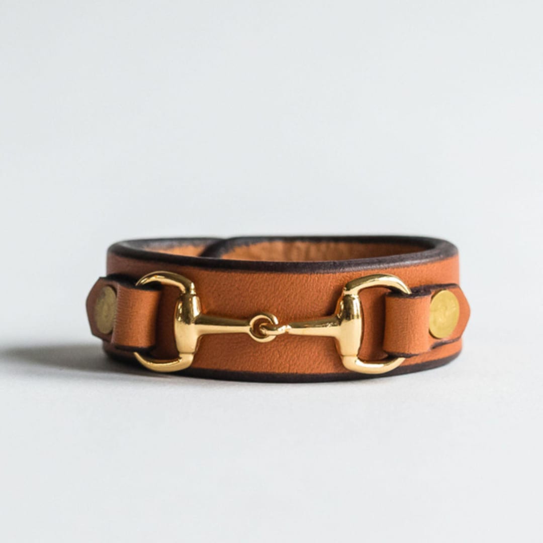The Horse Bit Napkin Ring in Camel