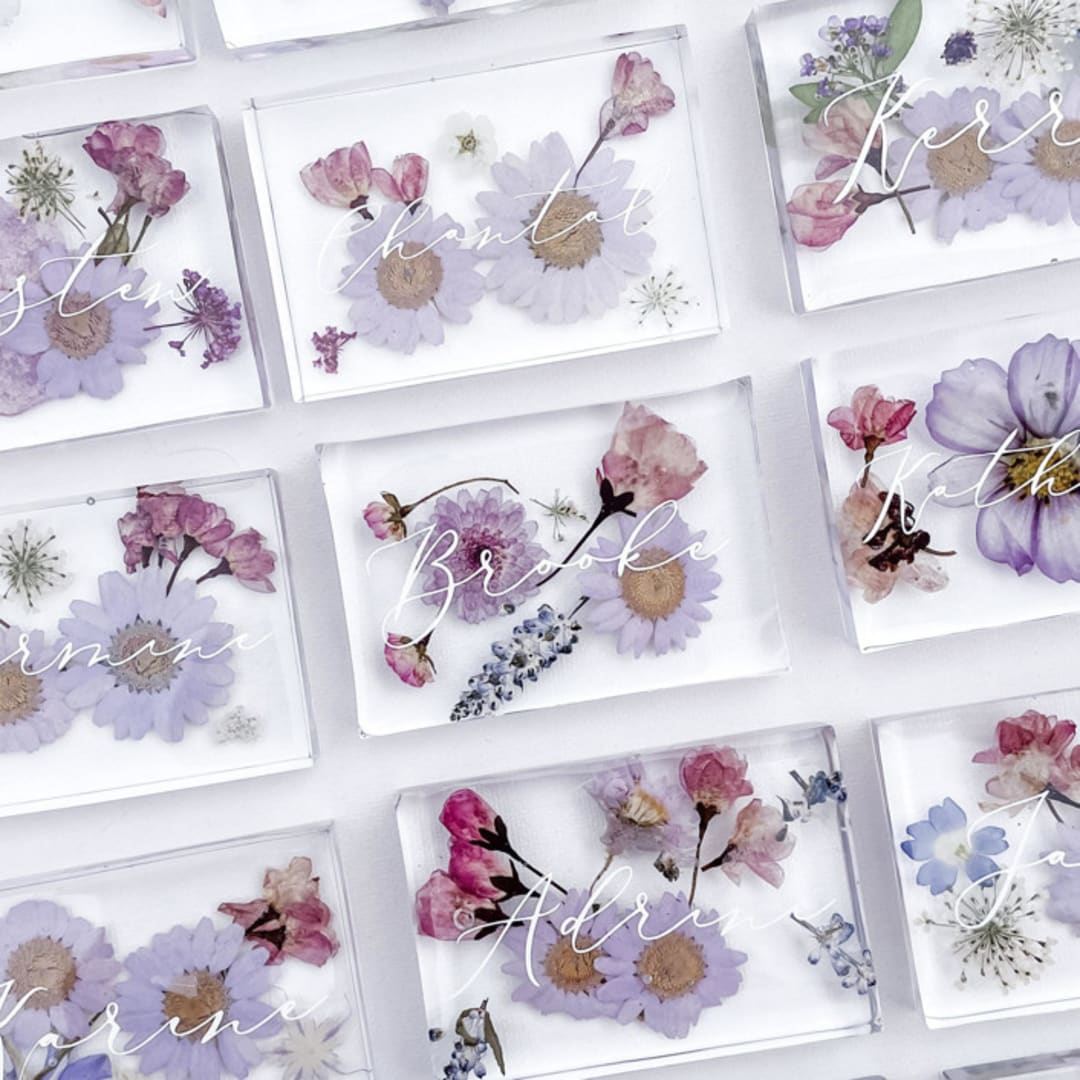 Place Card | "Lavender" | Rectangular