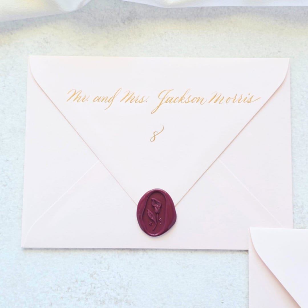 "Envelope Place Card- Customizable Style- Set of 10" - Place and Escort Cards in multicolor by Inkspiringletters
