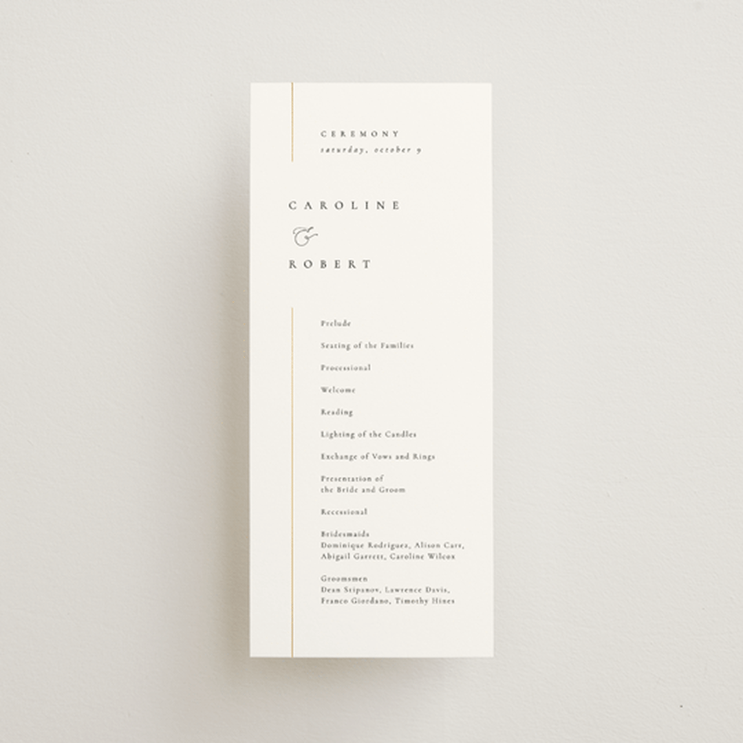 "London" - Wedding Programs in Classic by Kelly Schmidt - Front