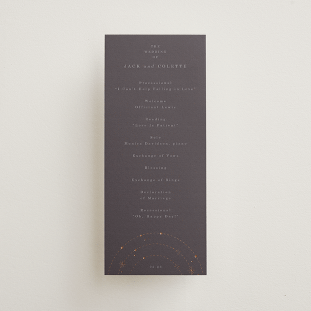 "North" - Wedding Programs in Twilight by Baumbirdy - Front