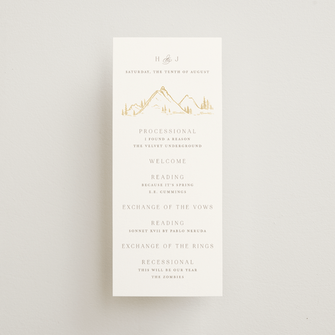 "Colorado" - Wedding Programs in Earth by Mansi Verma - Front