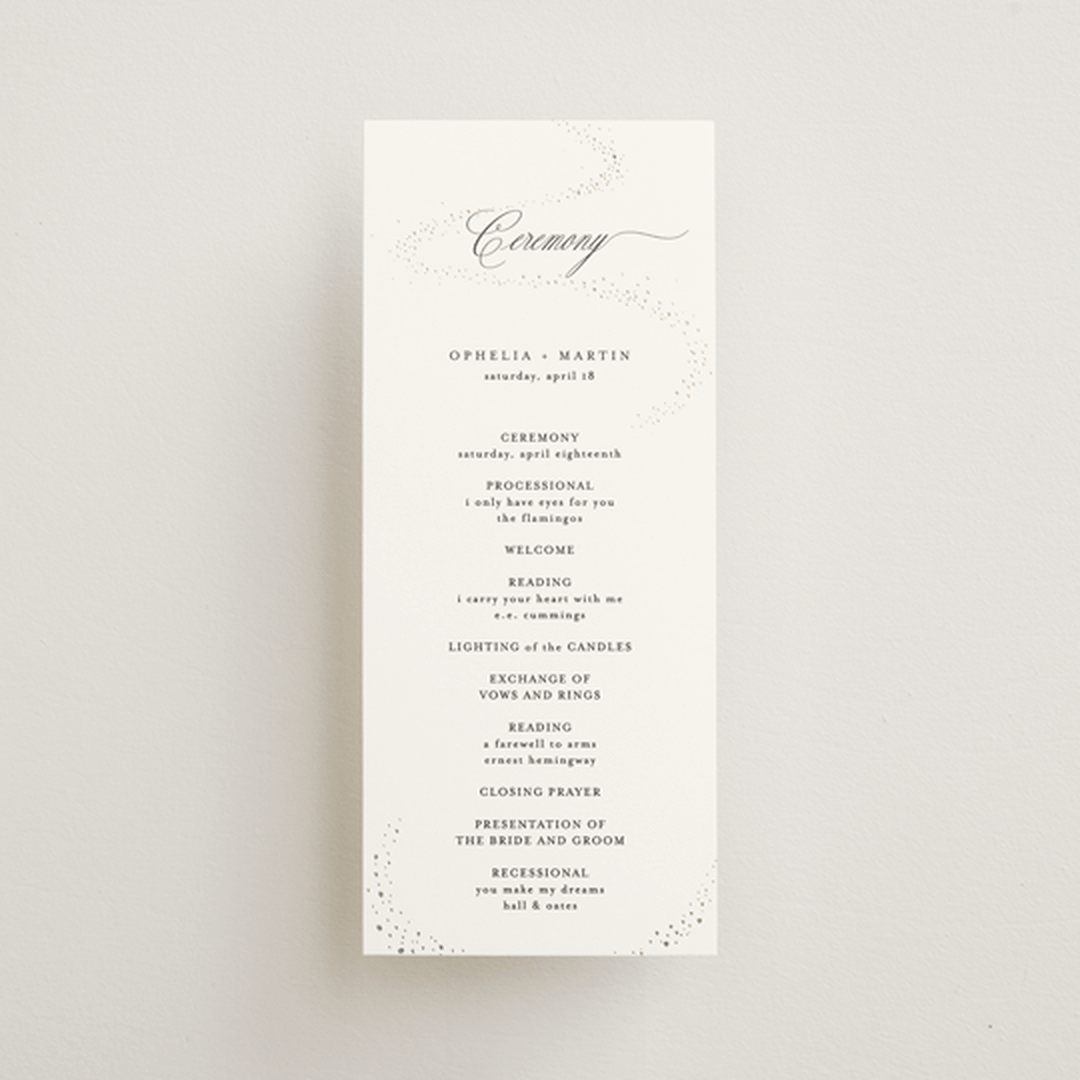 "Disney's Cinderella Castle" - Wedding Programs in Magic by Kelly Schmidt - Front