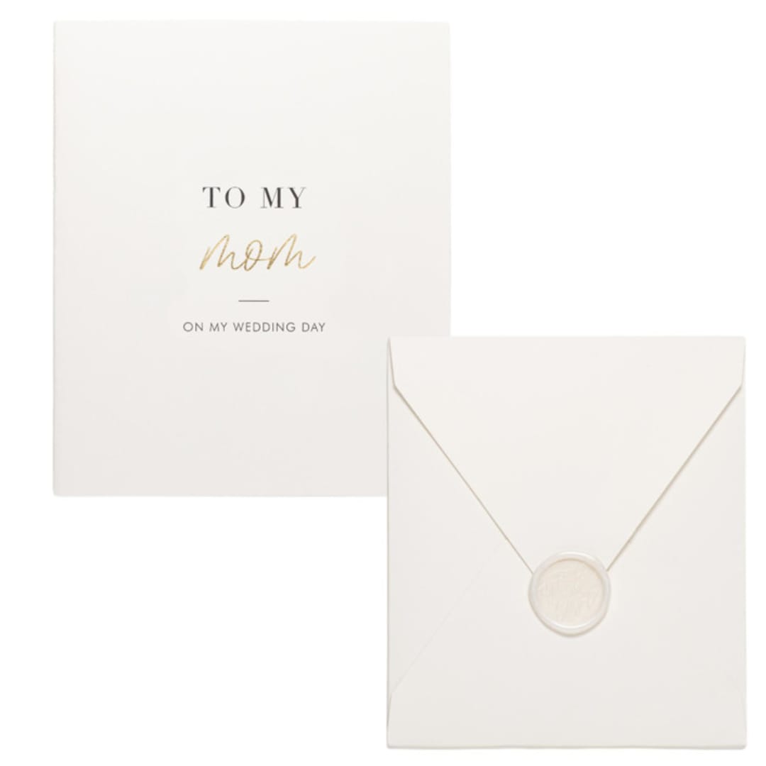 "Parent Greeting Card- Mom" - Gifts for Parents in white by Plan Chicly