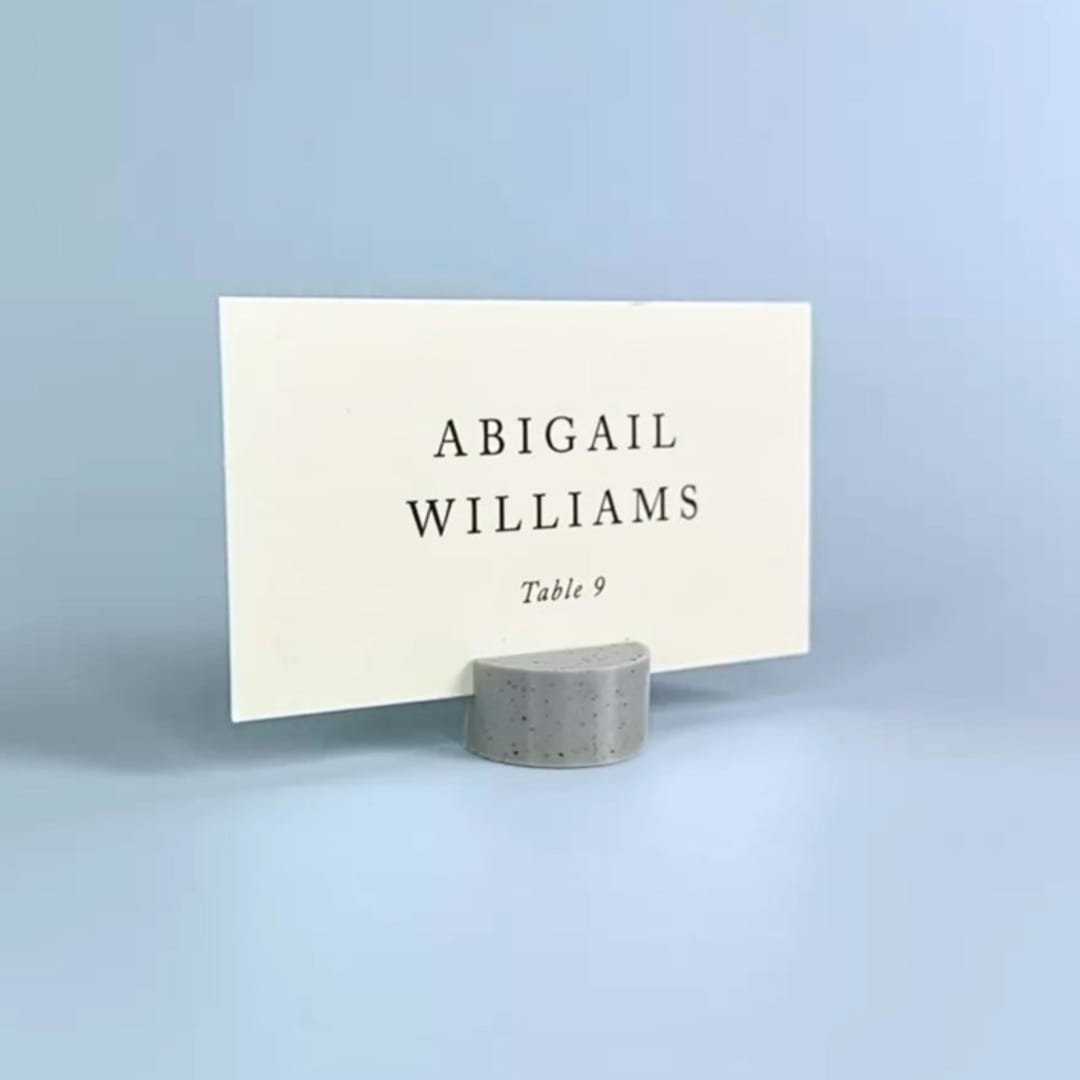 "Marble Pattern Circle Place Card Holder, Set of 25" - Place Card Holders in multicolor by Corduroy Effect