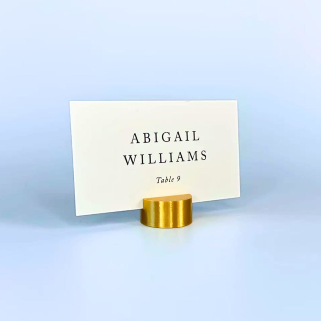 "Gold Color Circle Place Card Holder, Set of 25" - Place Card Holders in gold by Corduroy Effect