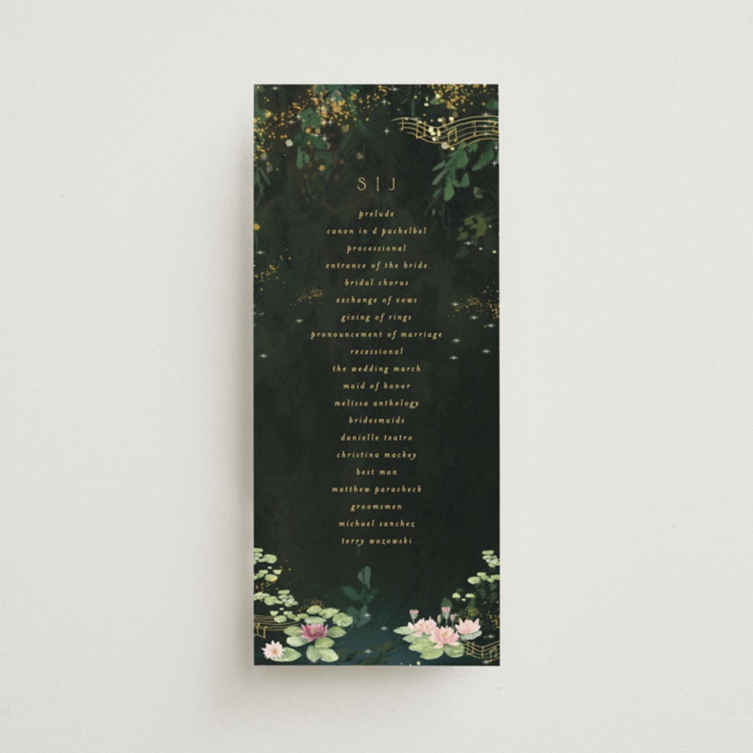 "New Orleans from Disney's Princess and The Frog" - Wedding Programs in Mystic by Phrosné Barwood - Front