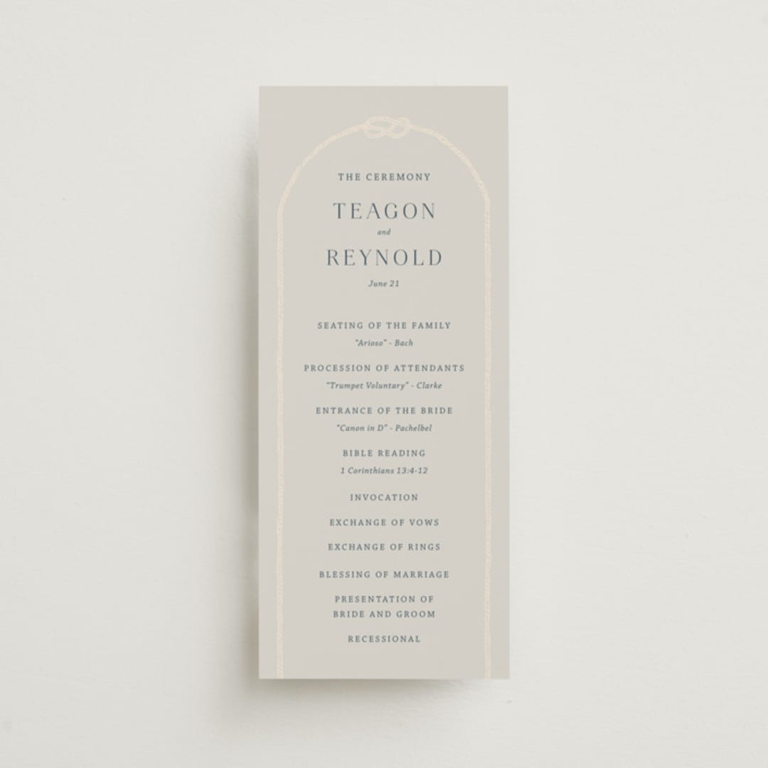 "nautical nuptials" - Wedding Programs in Sea Breeze by Rebecca Durflinger - Front