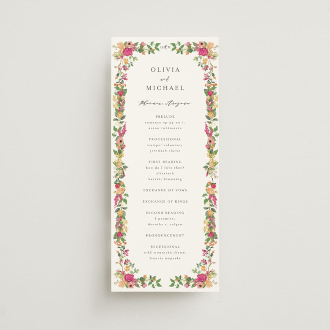 "Meadow Love" - Wedding Programs in Tropical by Susan Moyal - Front