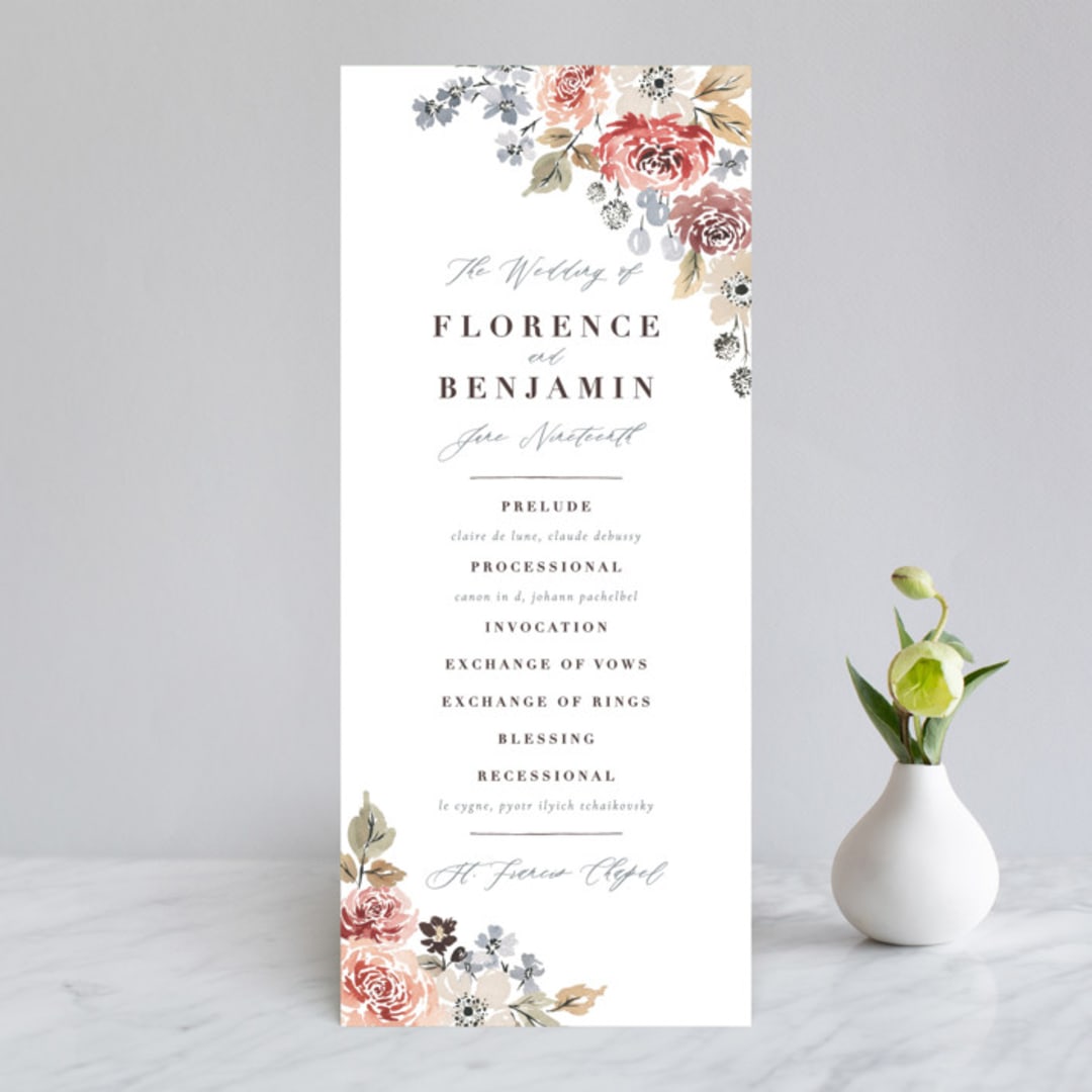 "Wildflower Garden" - Wedding Programs in Meadow by Wildfield Paper Co - Front