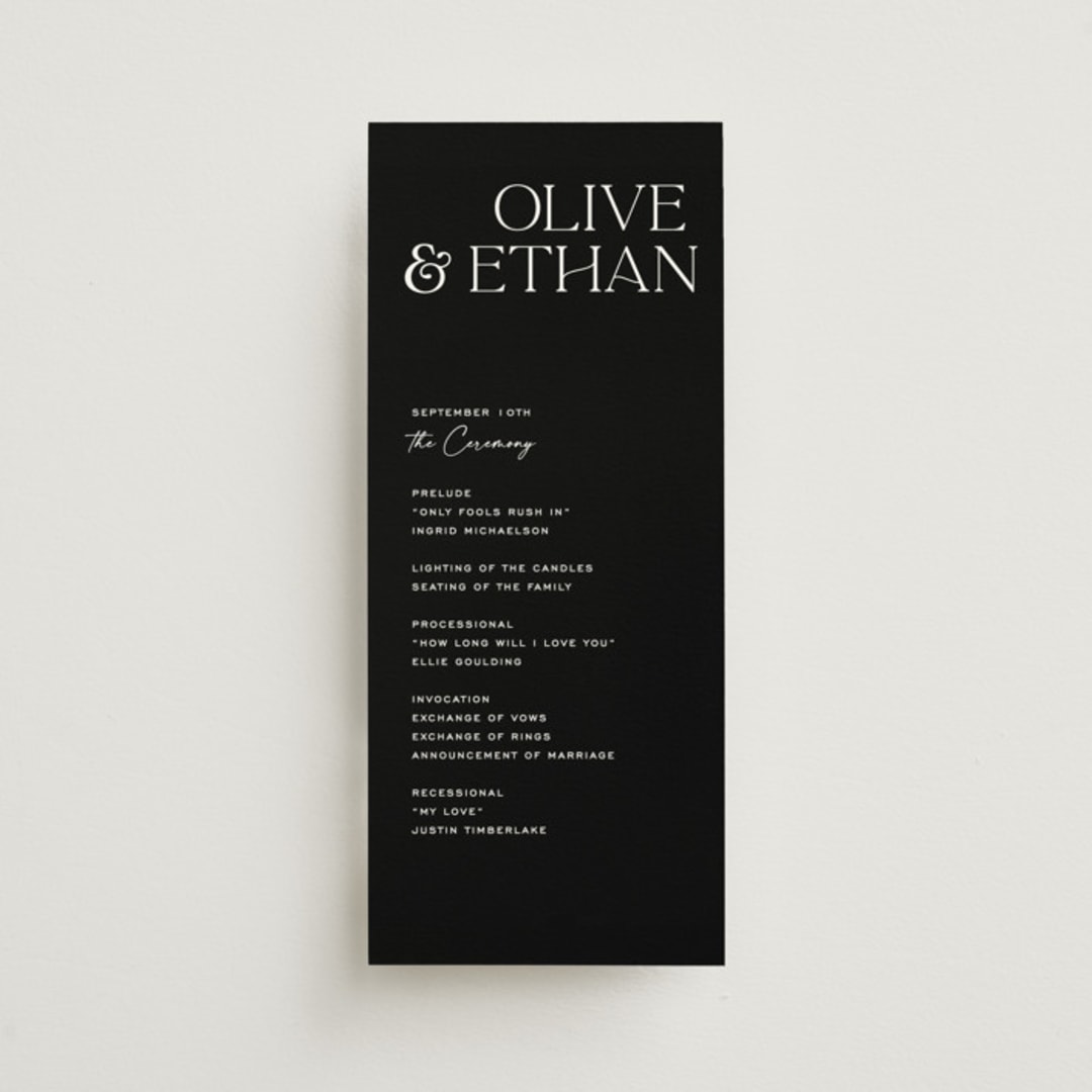 "Casual" - Wedding Programs in Pearl by Owl and Toad - Front
