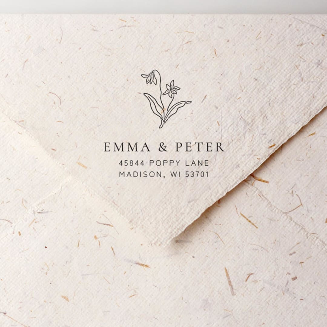 "Address Stamp No. 8" - Address Stamps in silver by Tara Grangroth