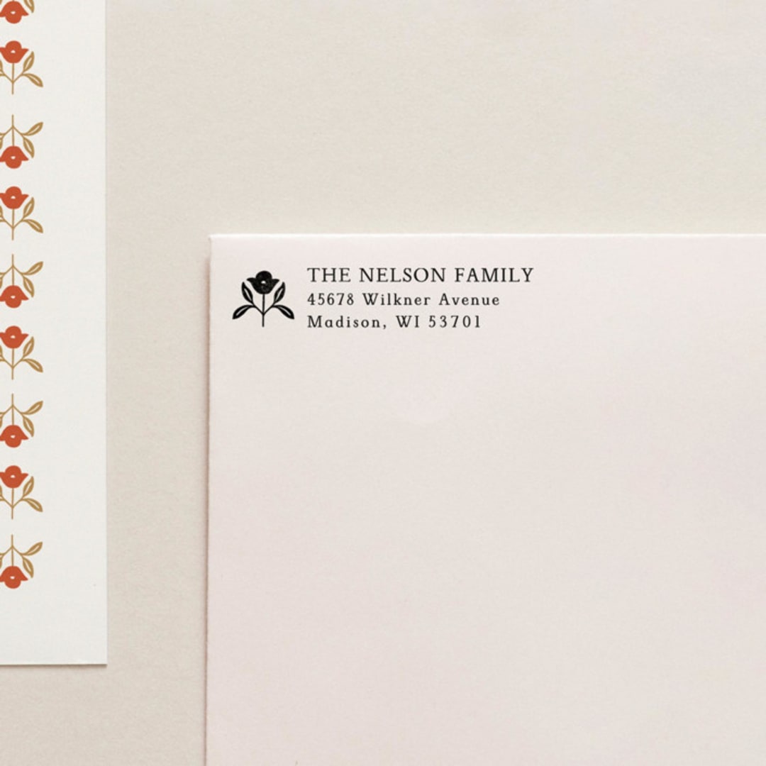 "Address Stamp 04" - Address Stamps in black by Tara Grangroth