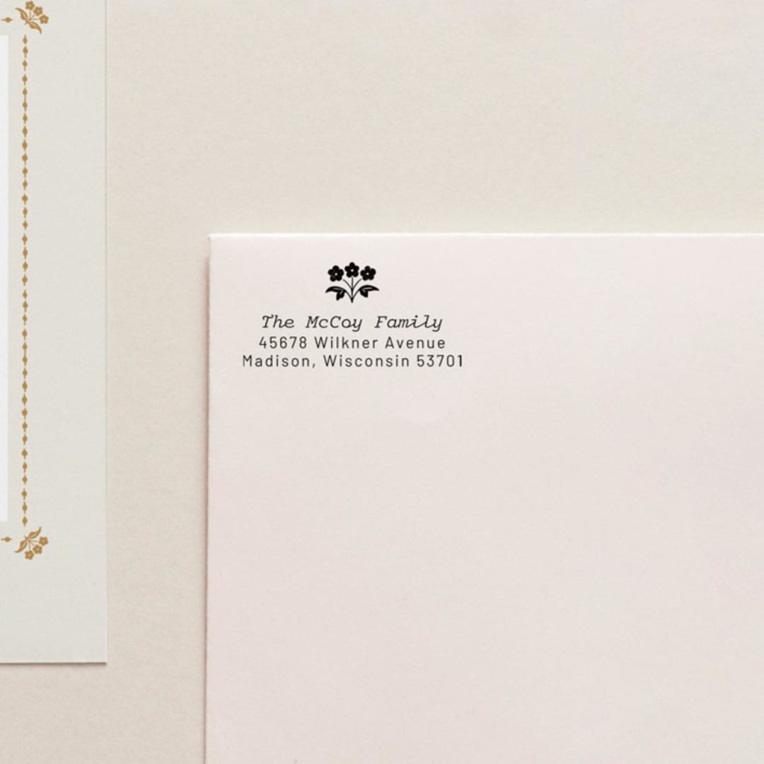 "Address Stamp 02" - Address Stamps in black by Tara Grangroth