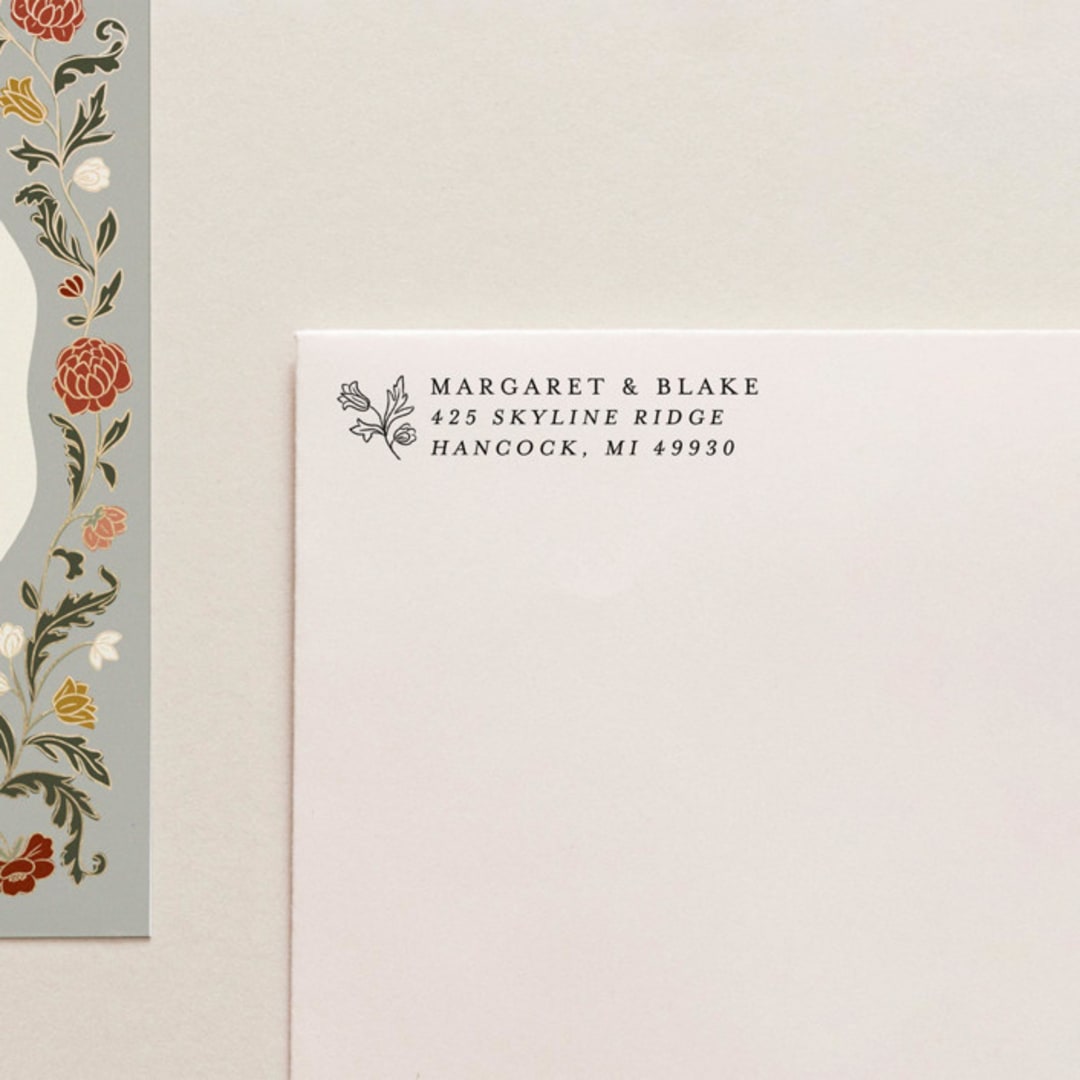 "Address Stamp 01" - Address Stamps in black by Tara Grangroth
